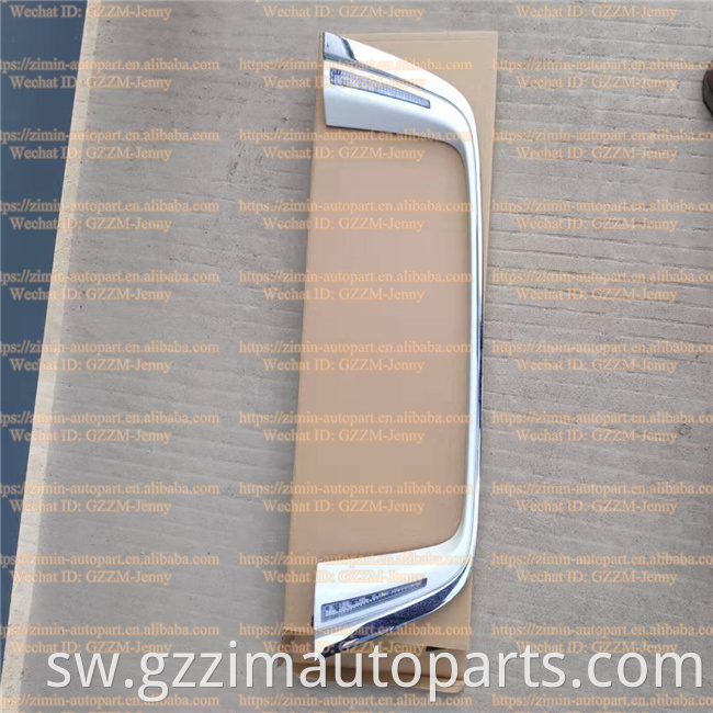 high quality rear license plate frame chrome with led light for land cruiser fj200 lc200 2016 - 2019